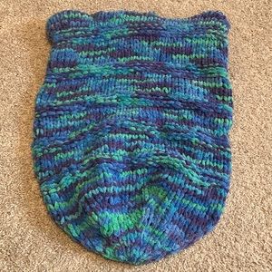 Homemade knit sleep sack/ cocoon